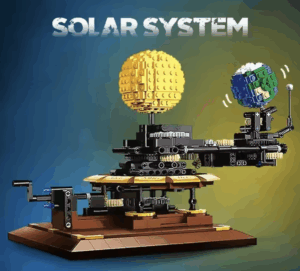 DIY Solar System Building Blocks Set – Earth, Moon & Sun Motion Model | Educational STEM Toy for Kids